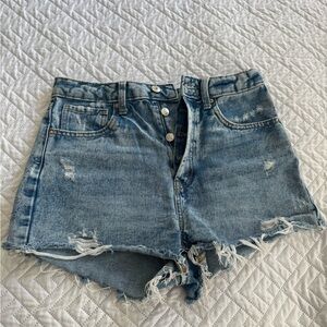 Wild Fable Blue Distressed Jean Shorts
